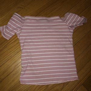 Off the shoulder crop top